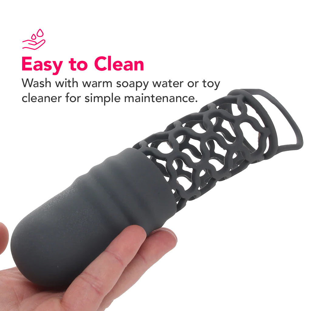Silicone 2 Inch Extension in Black PinkCherry Silicone 2 Inch Extension in Black PinkCherry