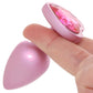 Booty Bling Pink Metal Jewelled Butt Plug in Small