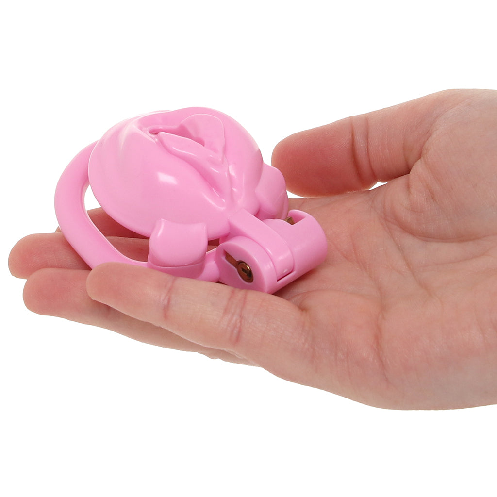Blueline Bitchboy Degrading Mini Chastity Cage PinkCherry Blueline Bitchboy Degrading Mini Chastity Cage PinkCherry