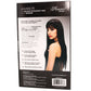 Amber Straight Wig with Bangs in Black