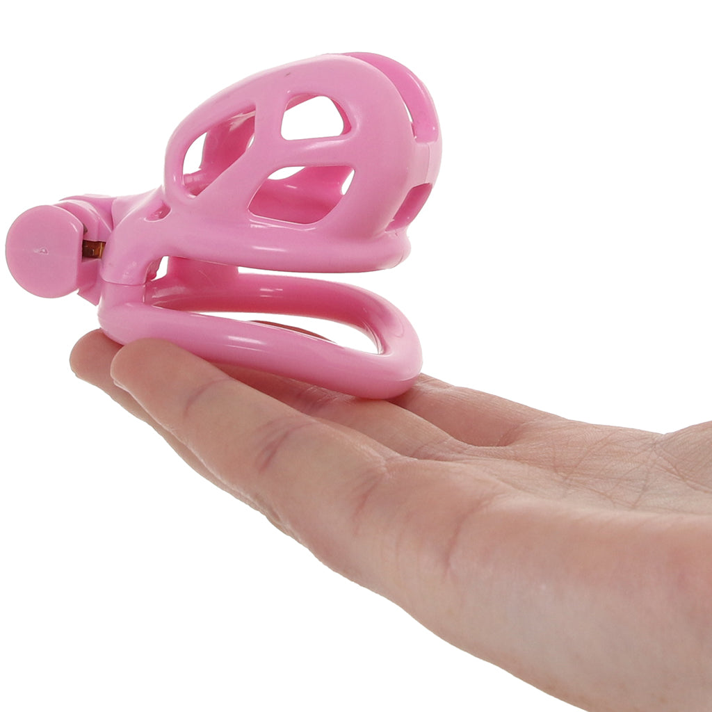 Blueline Small Pink Humiliation Prisoner Cock Cage PinkCherry Blueline Small Pink Humiliation Prisoner Cock Cage PinkCherry