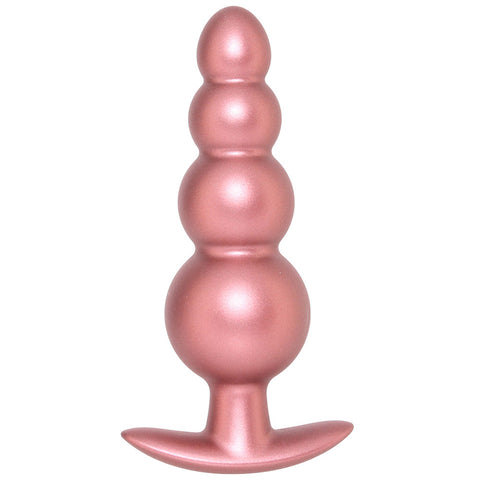 Ouch! Smooth Silicone Beaded Butt Plug in Rose Gold PinkCherry Ouch! Smooth Silicone Beaded Butt Plug in Rose Gold PinkCherry