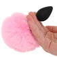 Tailz Fluffy Bunny Tail Silicone Plug in Pink