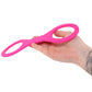 Sex & Mischief Hot Pink Silicone Cuffs in Small