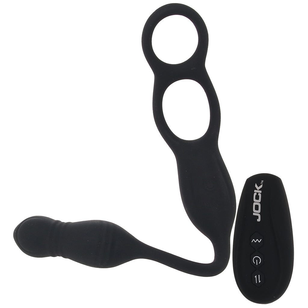 cock ring and anal plug Silicone Remote Control Cock Ring Anal Plug