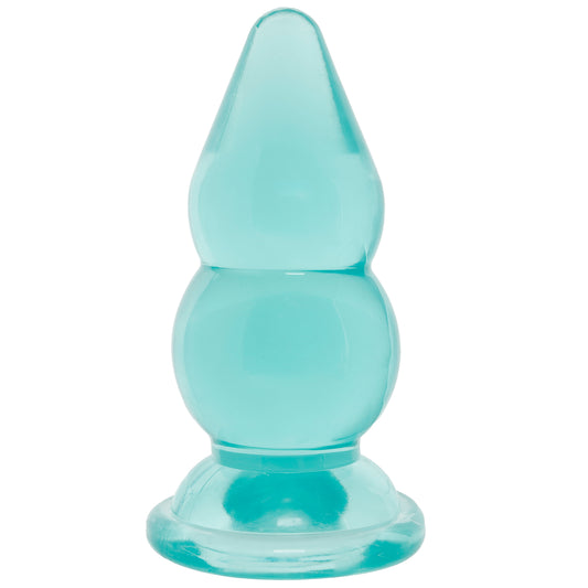 Crystal Jellies 6 Inch Double Pop Butt Plug in Teal