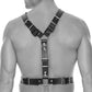 Ouch! Twisted Bit Bonded Leather Harness