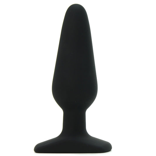 All About Anal Seamless Silicone 5.5" Butt Plug in Black