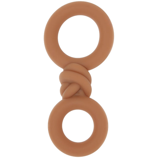 Cooper Liquid Silicone Dual Super Stretch C-Ring in Tan