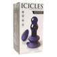 Icicles No.83 Vibrating Glass Plug in Purple