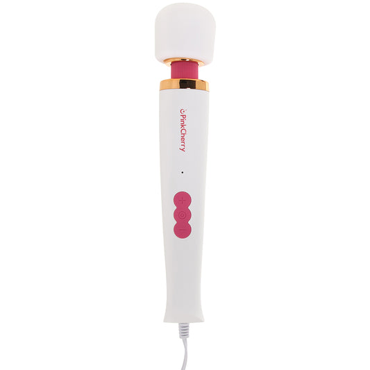 PinkCherry Premium Powered Wand in White