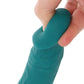 Declan 6.5 Inch Silicone Dildo in Green