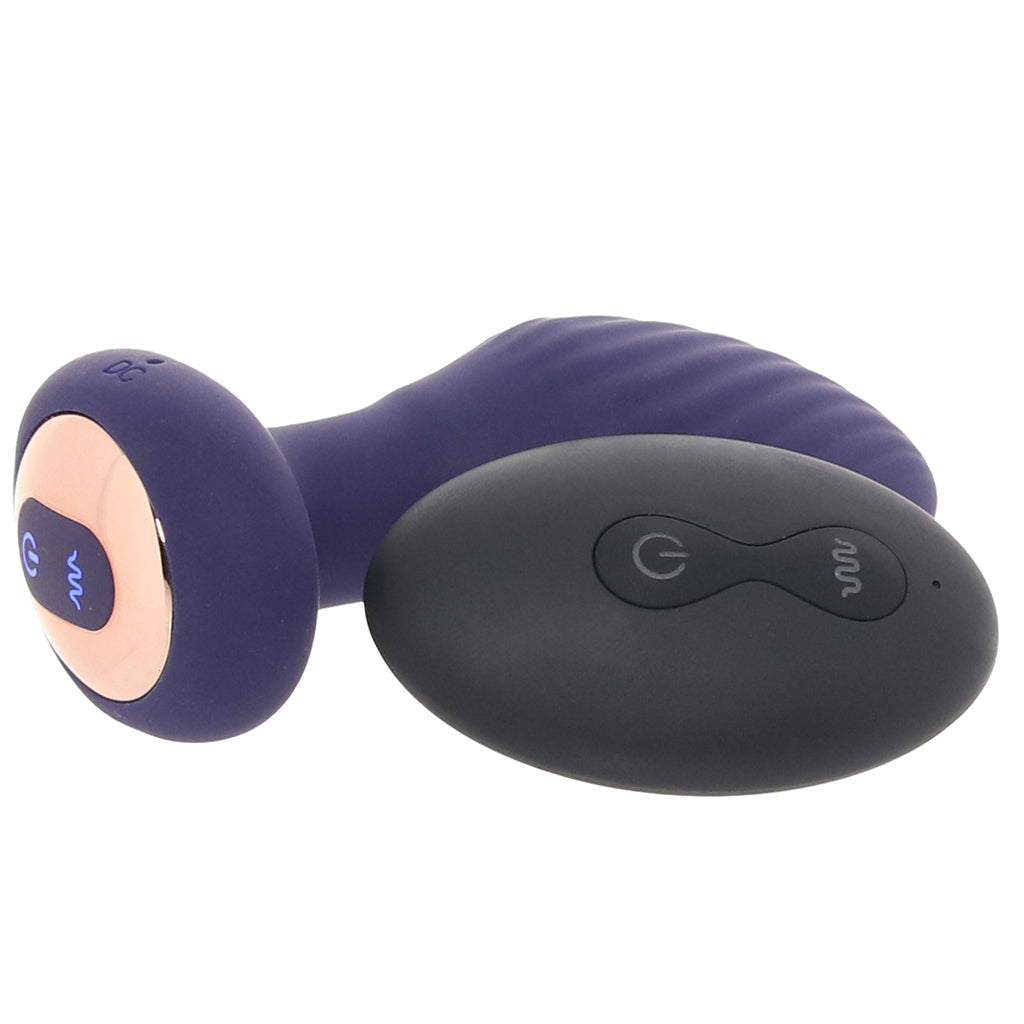 The Royale Rotating Vibrating Butt Plug PinkCherry The Royale Rotating Vibrating Butt Plug PinkCherry