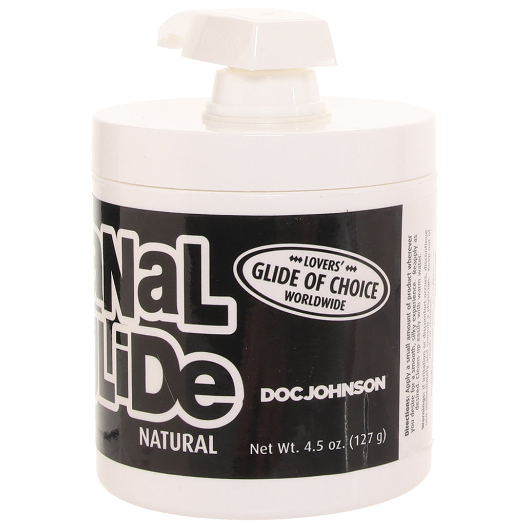 Anal Glide Natural Oil Based Lube in 4.5oz/127g PinkCherry Anal Glide Natural Oil Based Lube in 4.5oz/127g PinkCherry