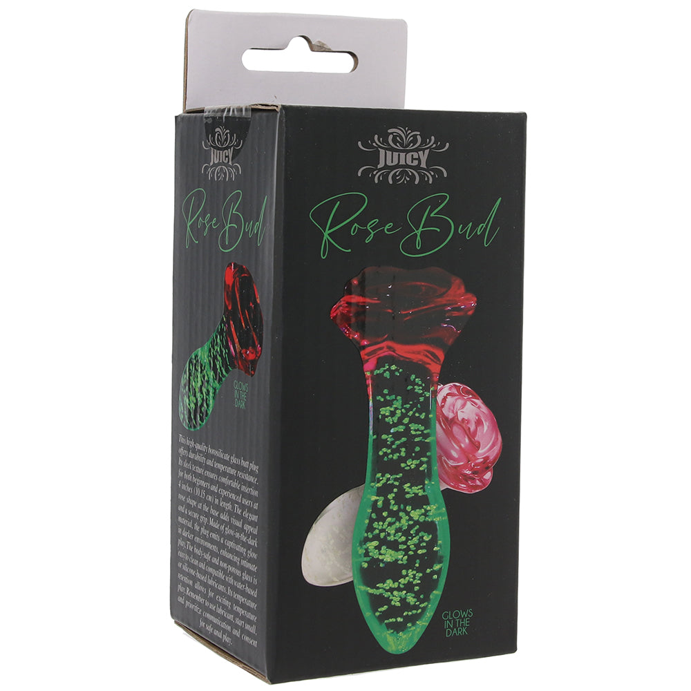 Juicy Glass Glowing Rose Bud Plug PinkCherry Juicy Glass Glowing Rose Bud Plug PinkCherry