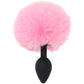 Tailz Fluffy Bunny Tail Silicone Plug in Pink