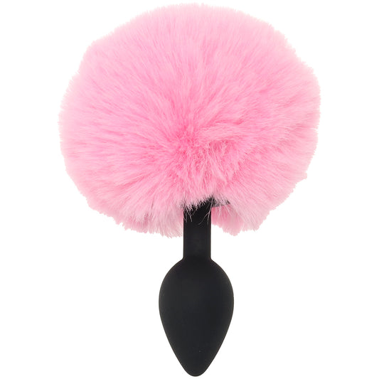 Tailz Fluffy Bunny Tail Silicone Plug in Pink