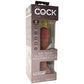 King Cock Elite Dual Density 7 Inch Silicone Cock in Brown