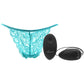 Turquoise Lace Panty & Love Egg
