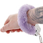 Furry Hand Cuffs in Lavender