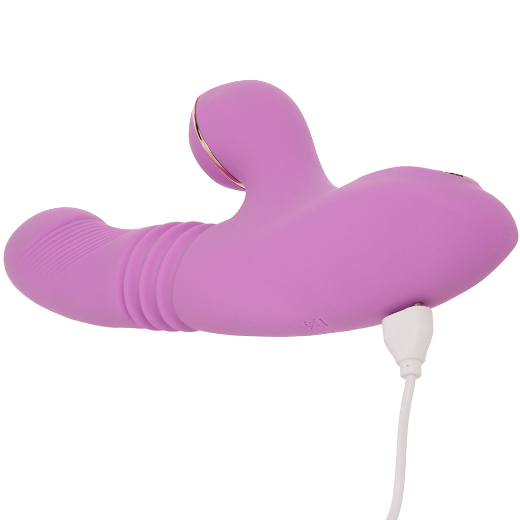Shegasm Pro-Thrust Suction Rabbit in Pink PinkCherry Shegasm Pro-Thrust Suction Rabbit in Pink PinkCherry