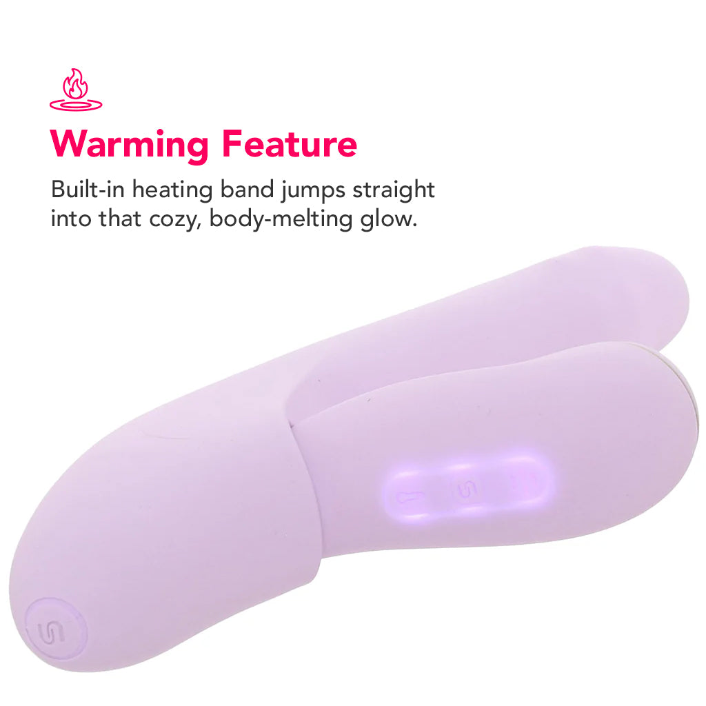 DuoGlow Thrusting Beaded Vibe with Pulsing Stimulator PinkCherry DuoGlow Thrusting Beaded Vibe with Pulsing Stimulator PinkCherry