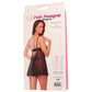 Pink Pussycat Black Babydoll & G-String