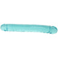 Crystal Jellies 12 Inch Double Dildo in Teal