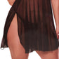 Pink Pussycat Black Babydoll & G-String in 1X/2X