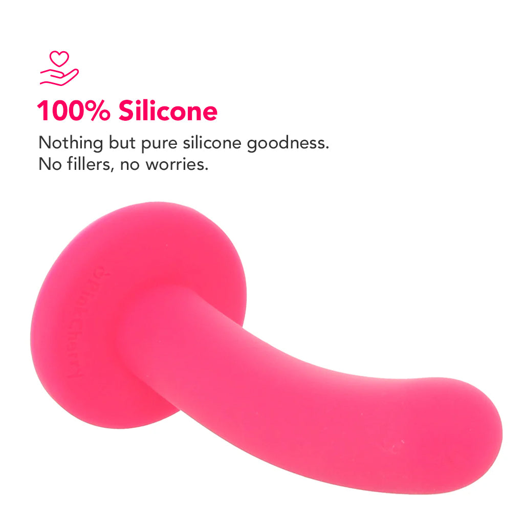 PinkCherry Premium 6 Inch Pink Silicone Slim Anal Dildo PinkCherry PinkCherry Premium 6 Inch Pink Silicone Slim Anal Dildo PinkCherry
