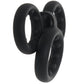 Rock Solid Triple Stamina Ring with Metal Beads