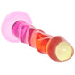 Crystal Jellies 7.5 Inch Ripple Classic Dildo in Rainbow