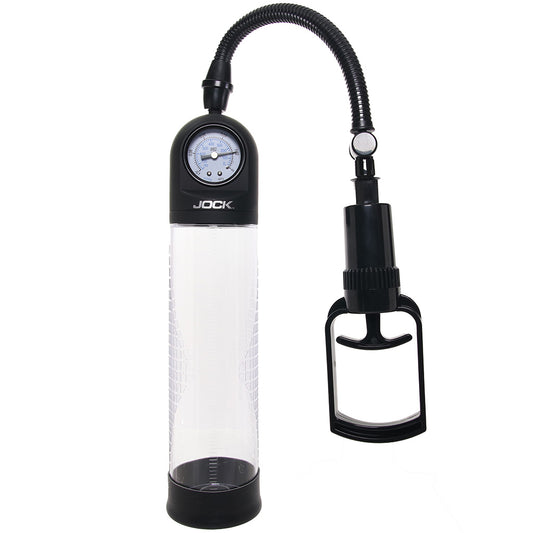 Jock Pump Up Pull Rod Penis Pump with Pressure Gauge