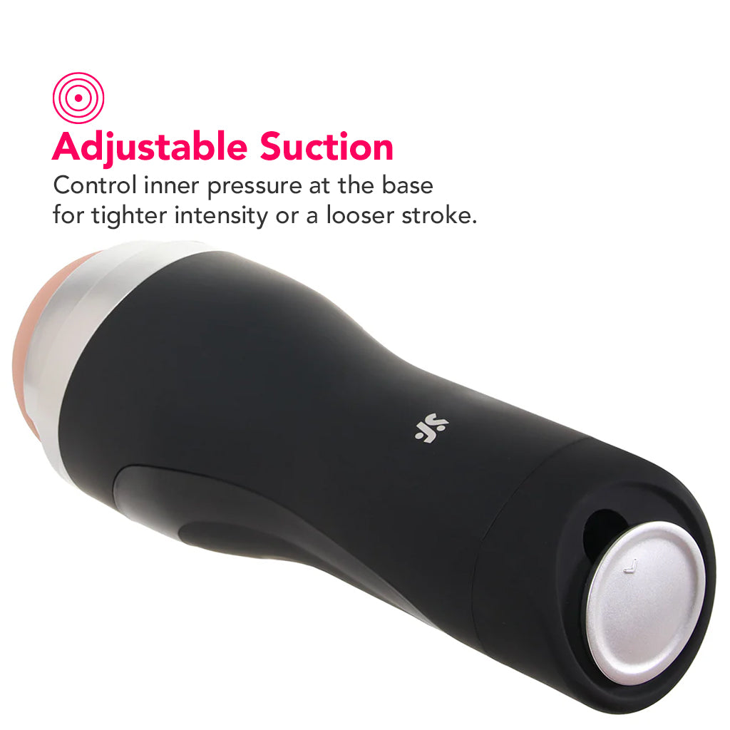 Satisfyer Men Classic Silver Masturbator PinkCherry Satisfyer Men Classic Silver Masturbator PinkCherry