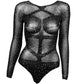 Radiance Long Sleeve Black Body Suit