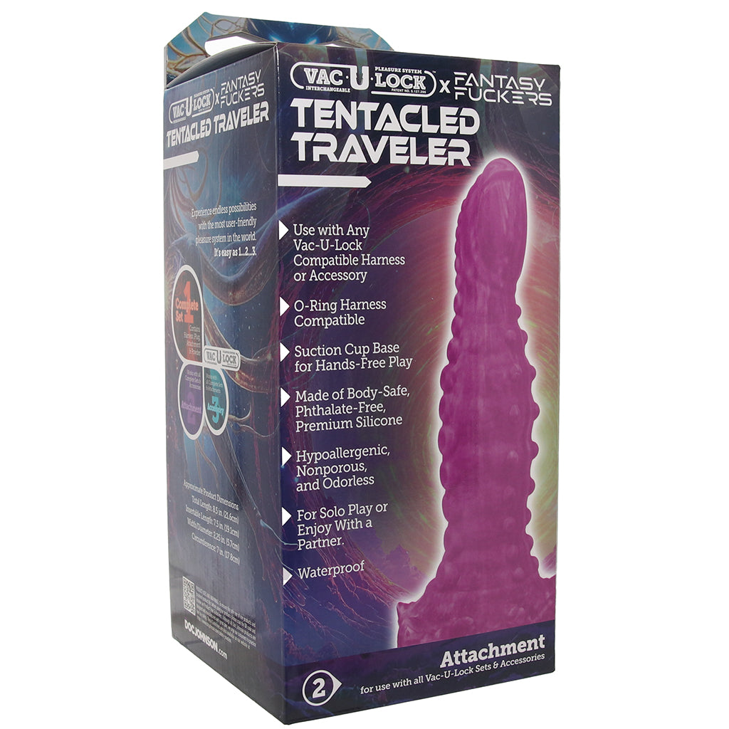Fantasy F*ckers Tentacle Traveler Vac-U-Lock Dildo PinkCherry Fantasy F*ckers Tentacle Traveler Vac-U-Lock Dildo PinkCherry