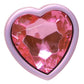 Booty Bling Pink Metal Jewelled Butt Plug in Small