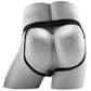 8 Inch Hollow Vibrating Strap-On with Remote in Brown