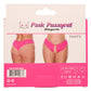 Pink Pussycat Pink Lace Crotchless Panties XL