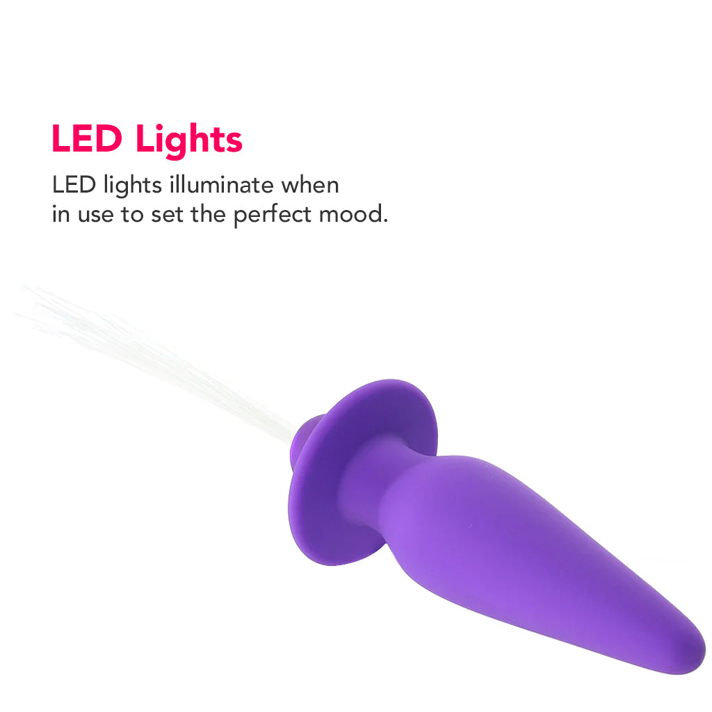 Southern Lights Vibrating Butt Plug in Purple PinkCherry Southern Lights Vibrating Butt Plug in Purple PinkCherry