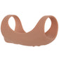 Jock Vibrating Silicone Penis Sleeve in Tan