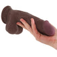 Jock Hard-Core 7.5 Inch Triple Density Dildo in Dark