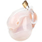 Blueline Full Restraint Silicone Chastity Device in Frosted