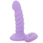 Colours 5 Inch Ribbed Remote Vibe in Purple