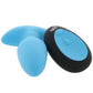 Bang! Thrusting & Vibrating Silicone Butt Plug in Blue