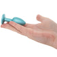Rear Assets Small Metal Butt Plug in Teal