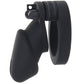 Blue Line Silicone Chastity Cage in Black