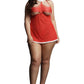 Merry Babydoll Red Dress and G-String XL