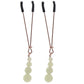 Bound G2 Glow In The Dark Nipple Clamps in Rose Gold