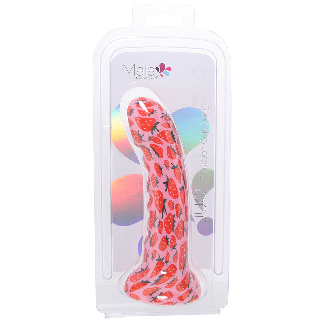Juci 7 Inch Strawberry Dildo PinkCherry Juci 7 Inch Strawberry Dildo PinkCherry